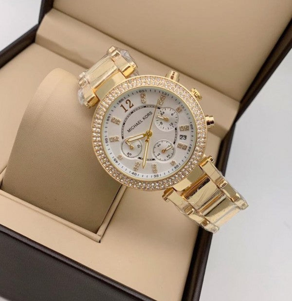 Michael_Kors Parker Gold White Dial